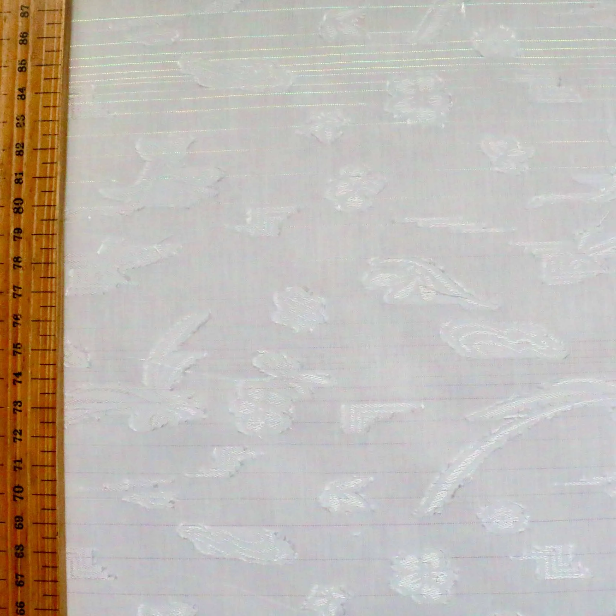 Clipped PolyCotton Fabric - Off-white