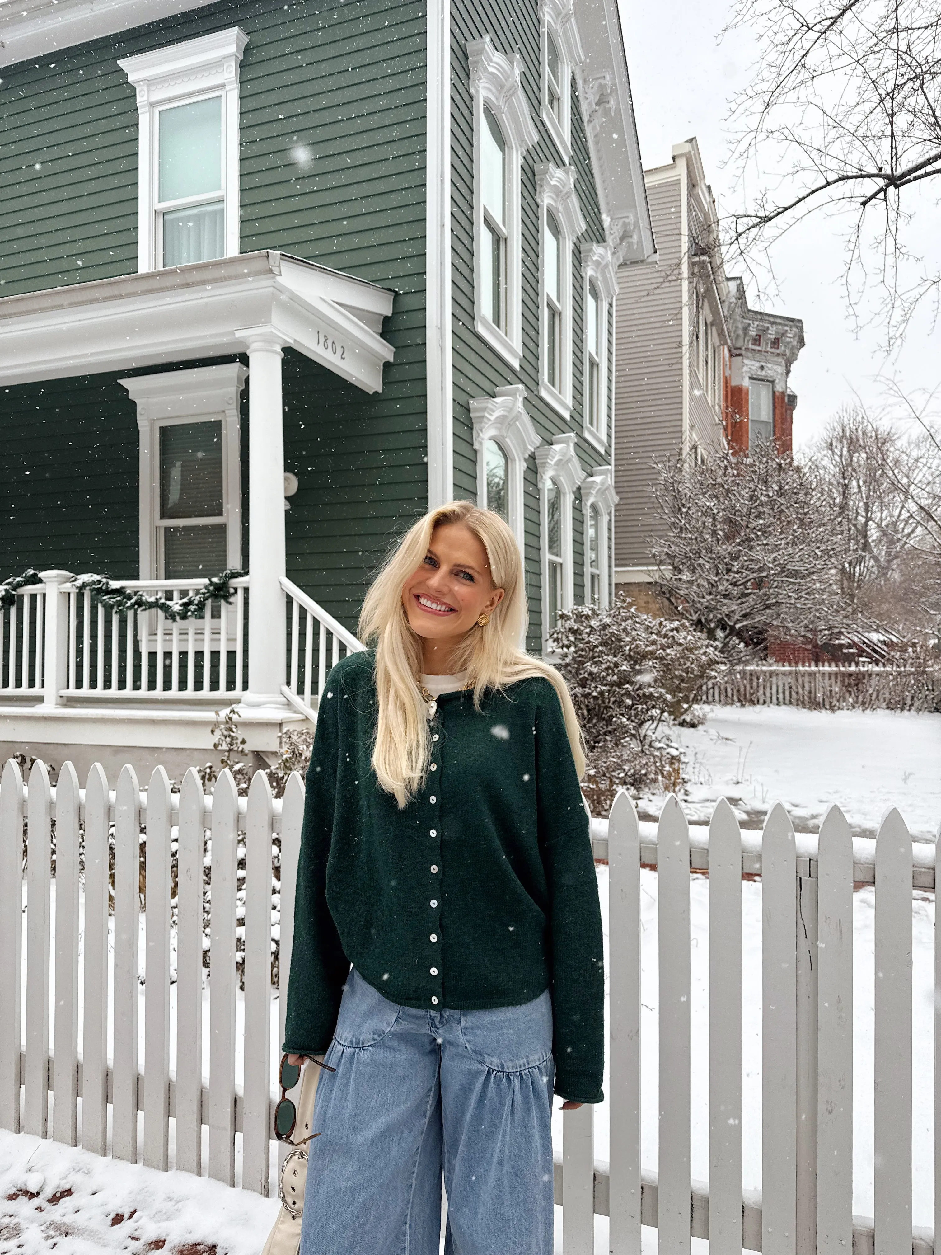 Coco Cutie Cardigan // Evergreen