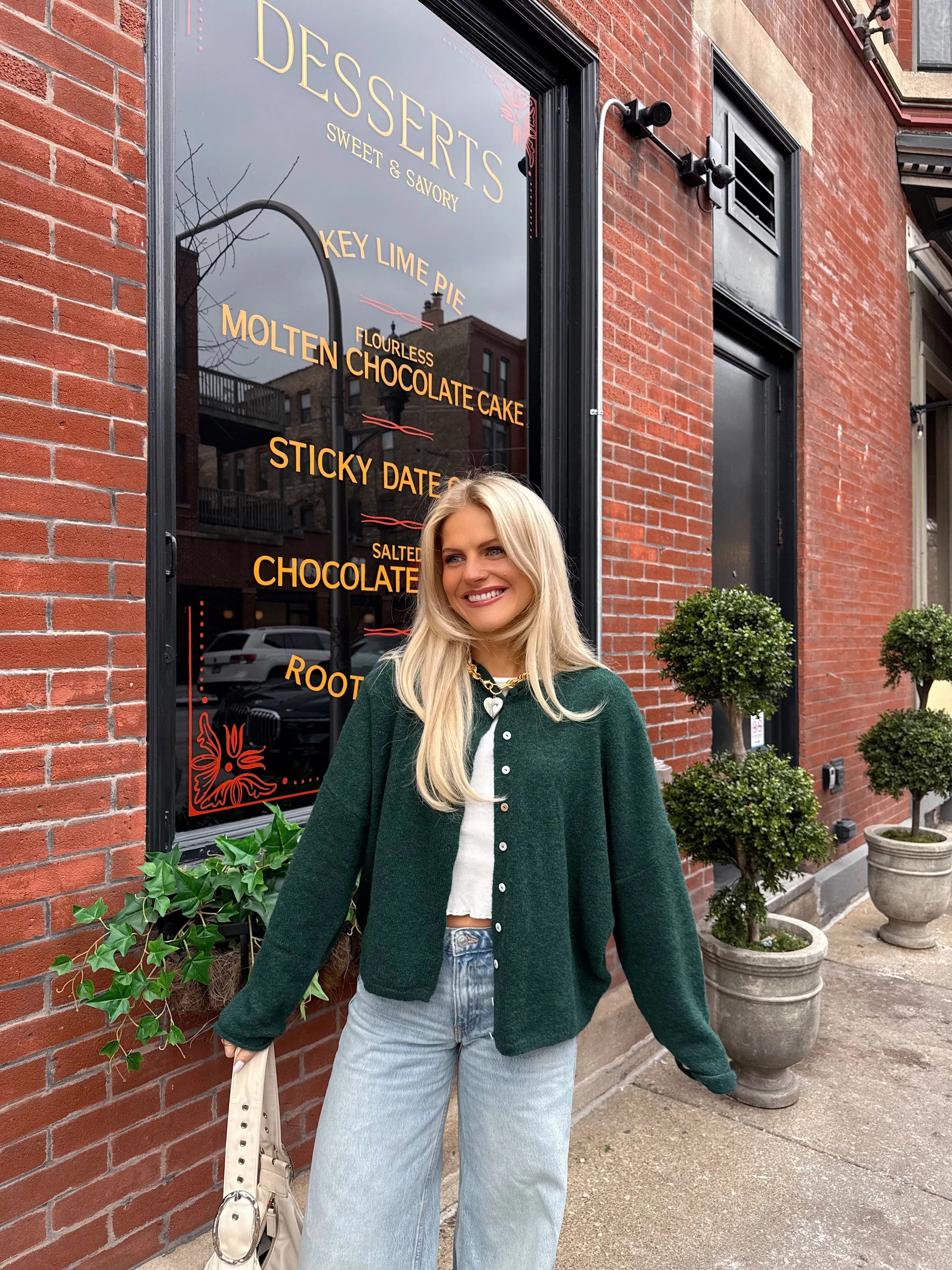 Coco Cutie Cardigan // Evergreen