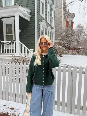 Coco Cutie Cardigan // Evergreen
