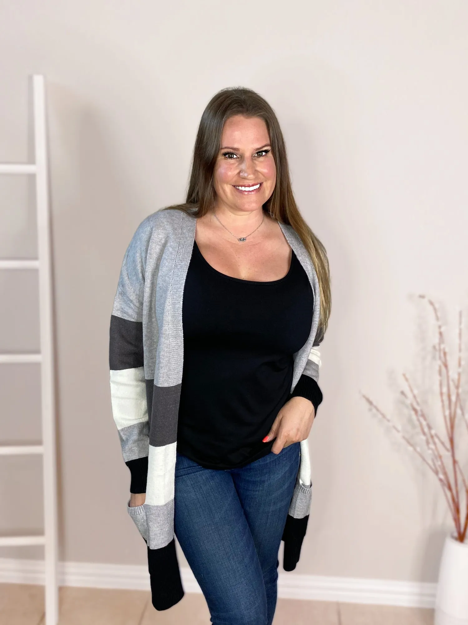 Color Block Cardigans