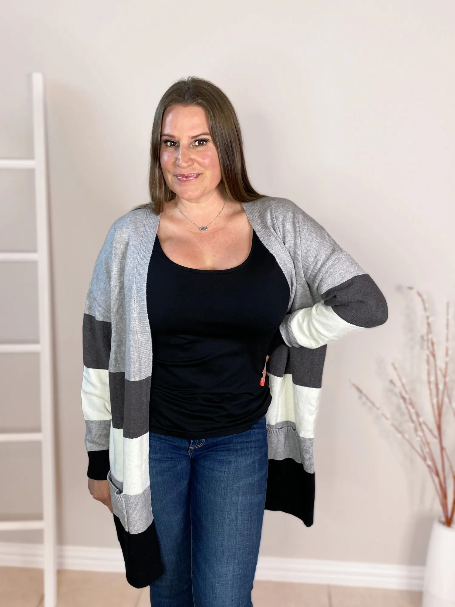 Color Block Cardigans