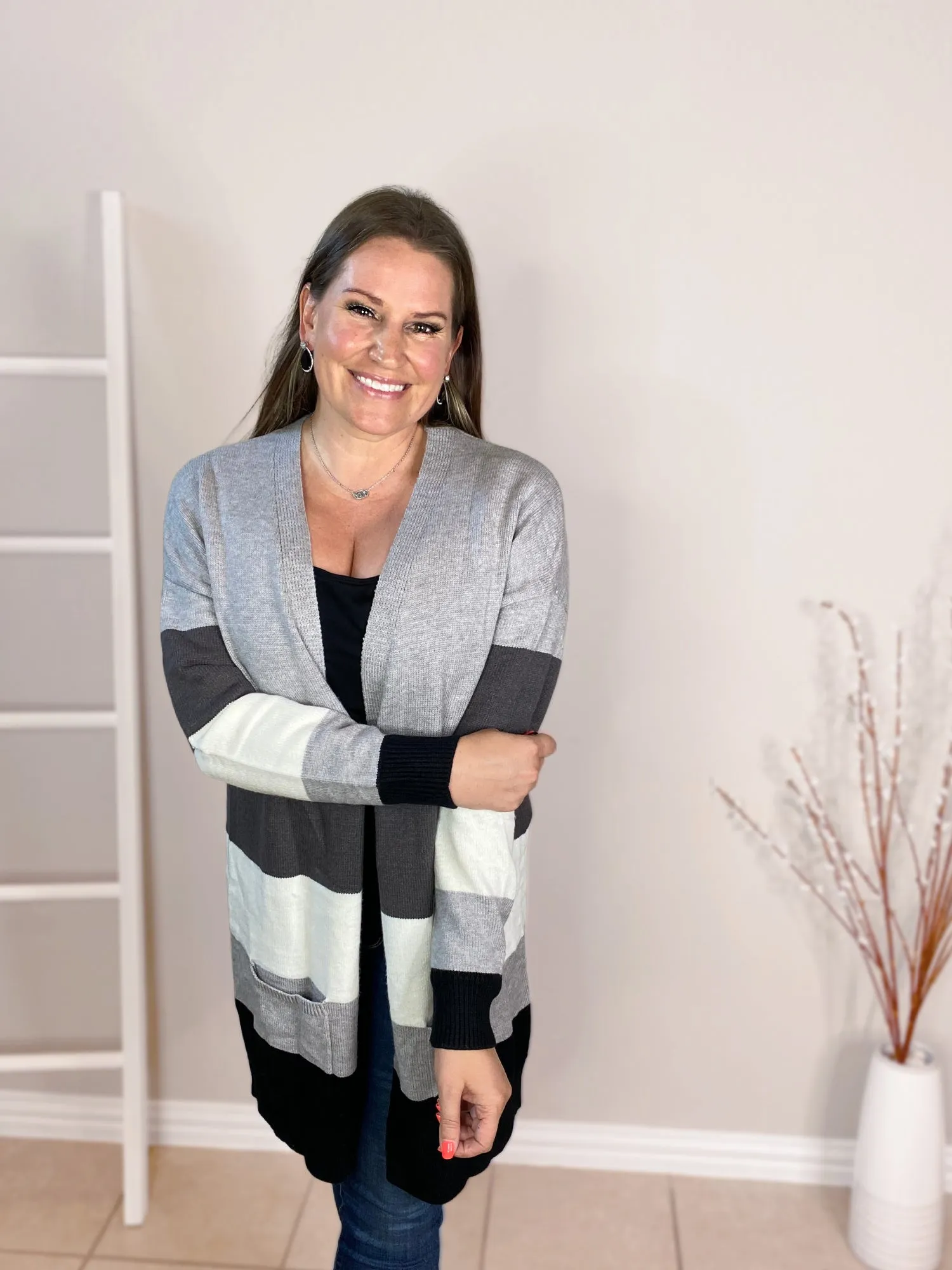 Color Block Cardigans