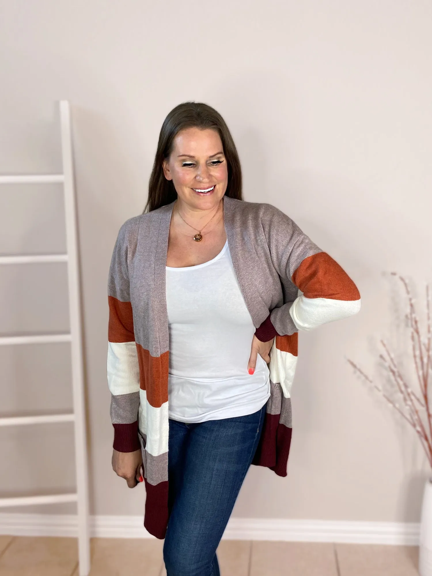 Color Block Cardigans
