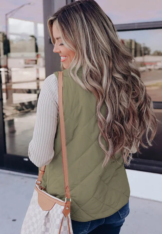 Cosy Zipped Fleece Vest with Pockets