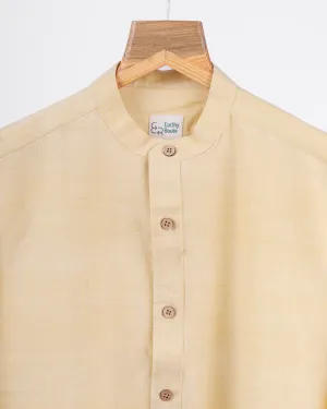 Cream Gold · Mandarin Collar Shirt