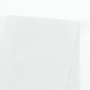 Crumpled Poly Shirting - White