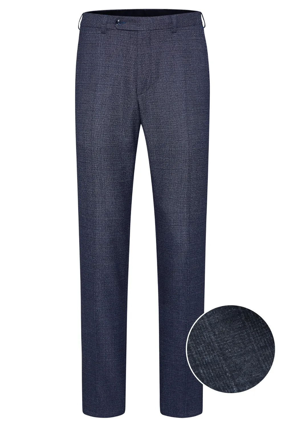 DIGEL SERGIO STRETCH JERSEY CHECK MODERN FIT TROUSER 1240075T