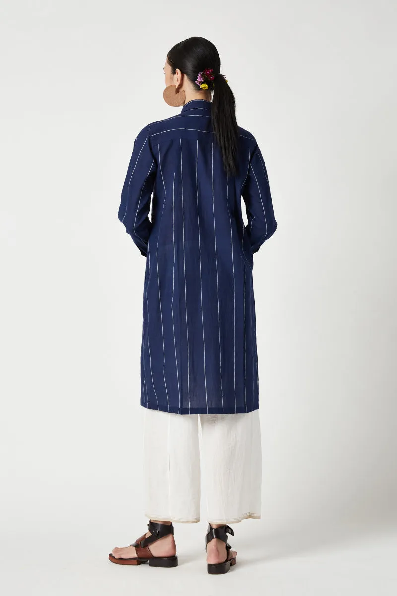 Eden Blue Smocked Tunic