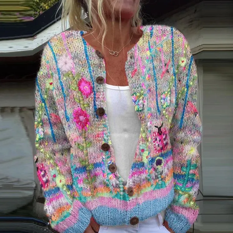Fiona™ | Cardigan with Floral Print