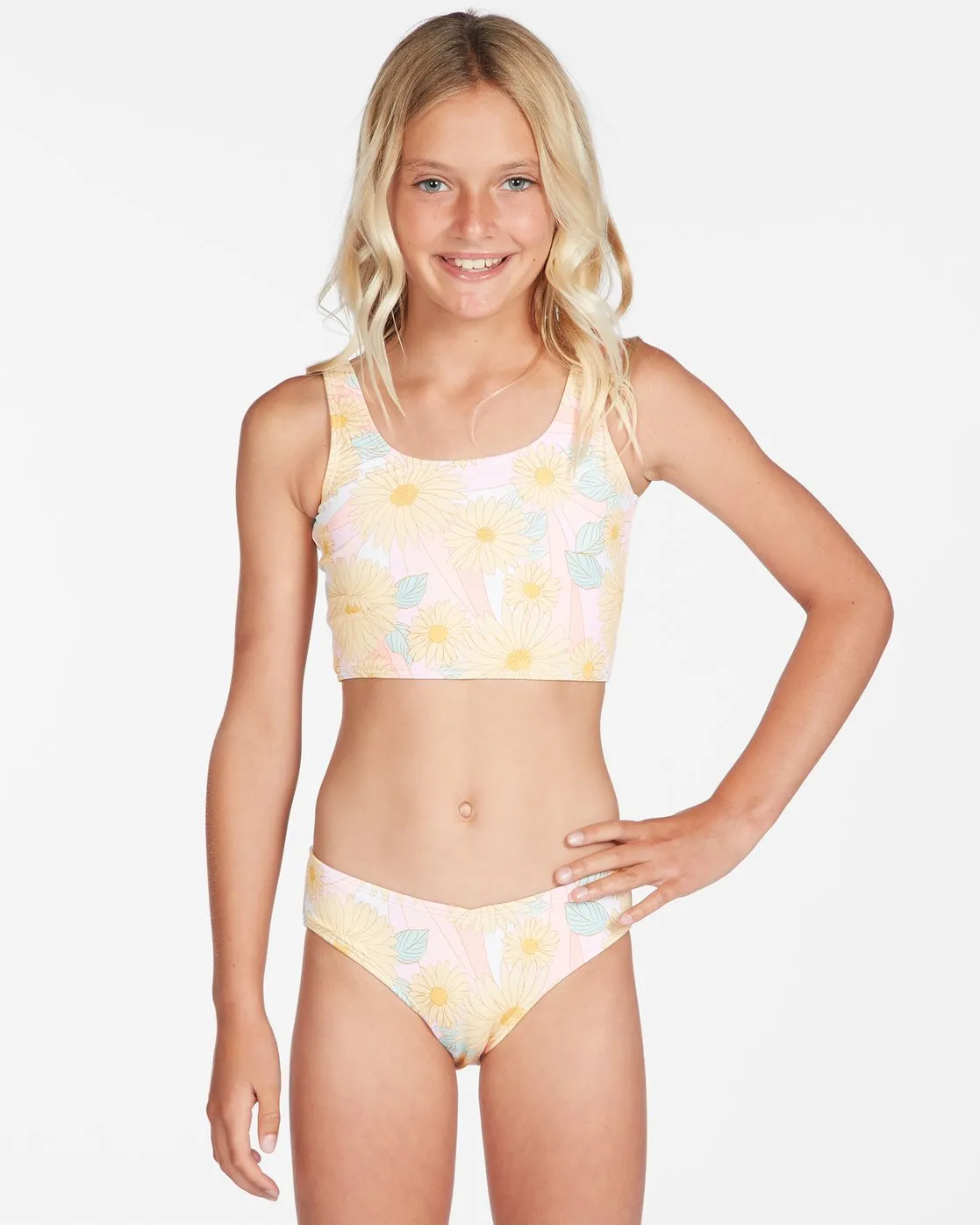 Girl's Sweet Sunset Long Tank