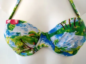 Green Island push up bikini strapless bra