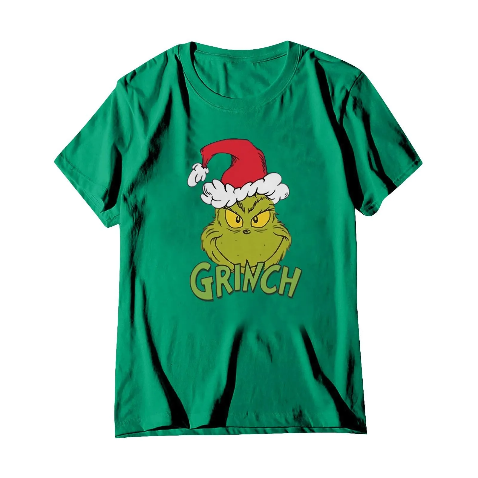 Grinchs Tshirt Women Womens Christmas Tops Womens Shirts Casual Funny Merry Christmas Graphic Tees Xmas Cute Short Sleeve T-Shirt Holiday Tops Tunics