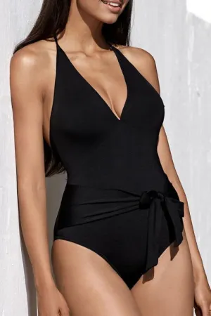 Halter Neck Backless One Pices Swimwear