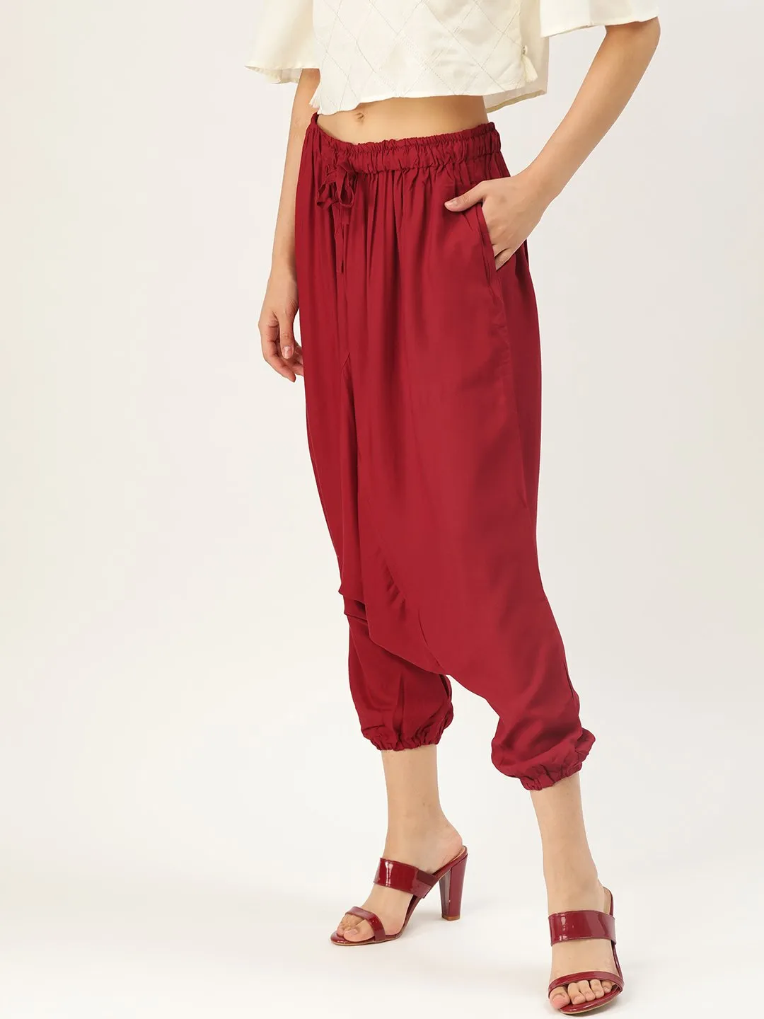 Harem Pants - Maroon