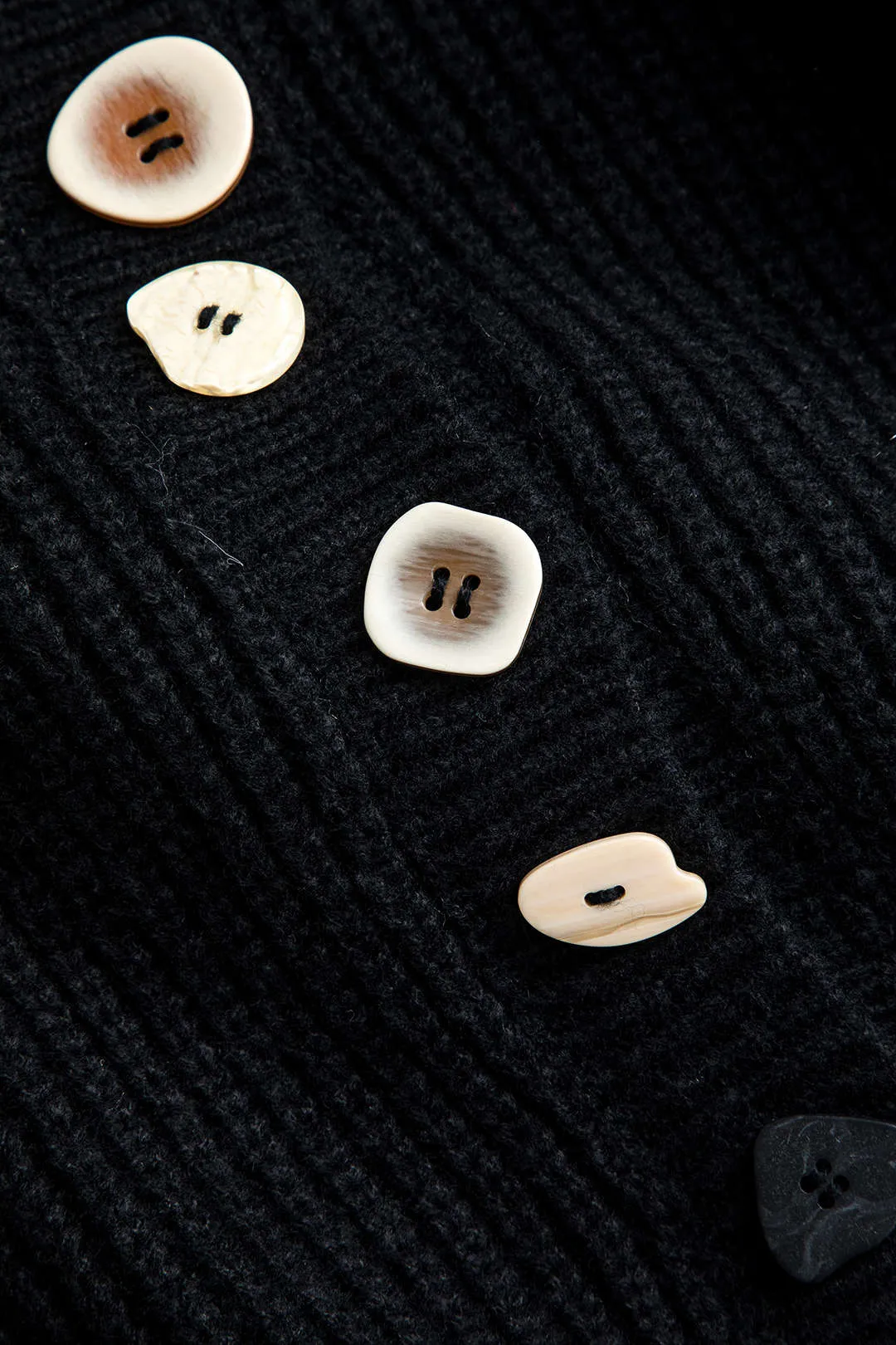 Harriet - Solid Knit Button Woman's Cardigan