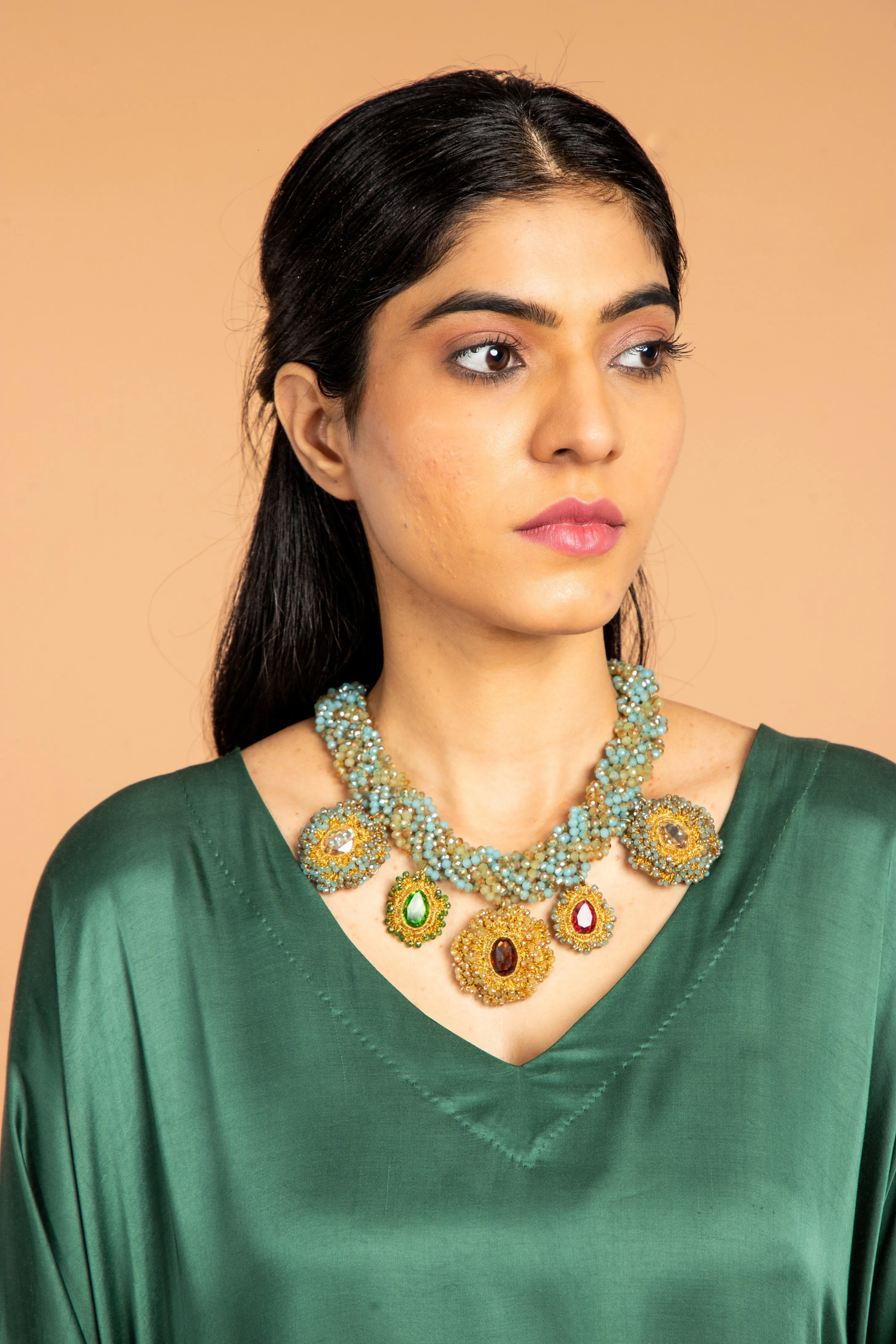 HEENA KAFTAN -GREEN