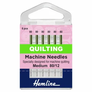 Hemline Quilting Machine Needle - Medium - 80/12
