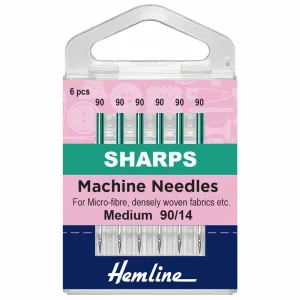 Hemline Sharps Machine Needles - Medium - 90/14