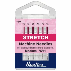 Hemline Stretch Machine Needles - Fine - 75/11