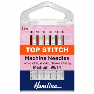 Hemline Topstitch Machine Needles - Heavy - 90/14