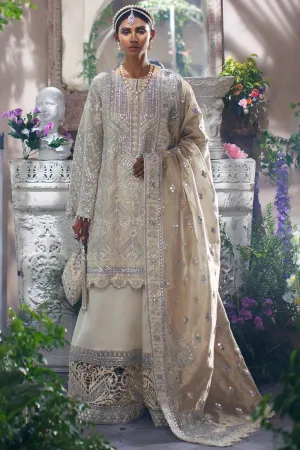 IVORY EMPRESS | Mahgul The Empress's Dream Wedding Collection 2021 | Unstitched Embroidered Net Suits