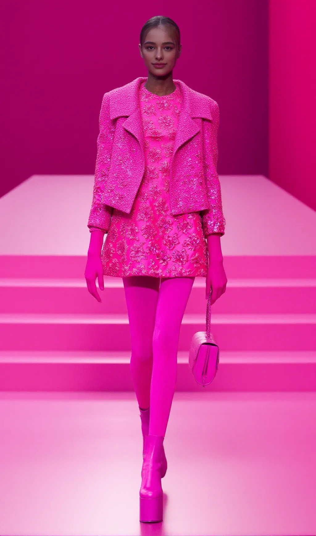 JACQUARD FLORAL BLAZER