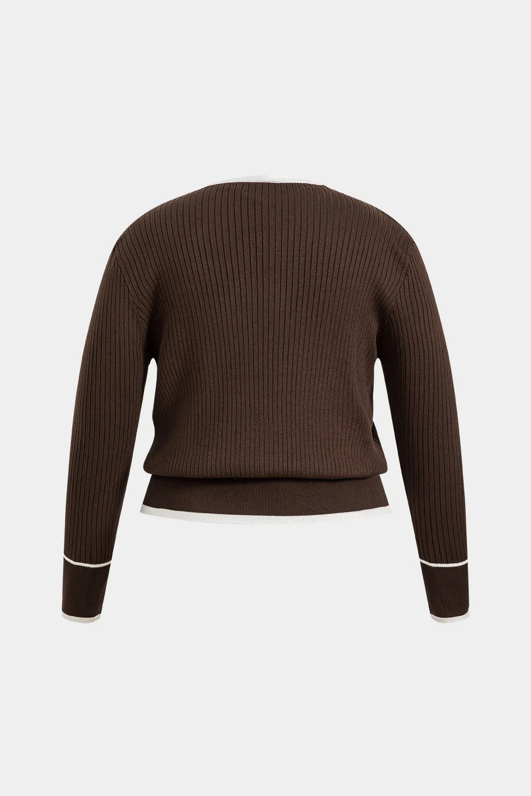 Jamie - Plus Size Cozy Knit Woman's Zipper Cardigan
