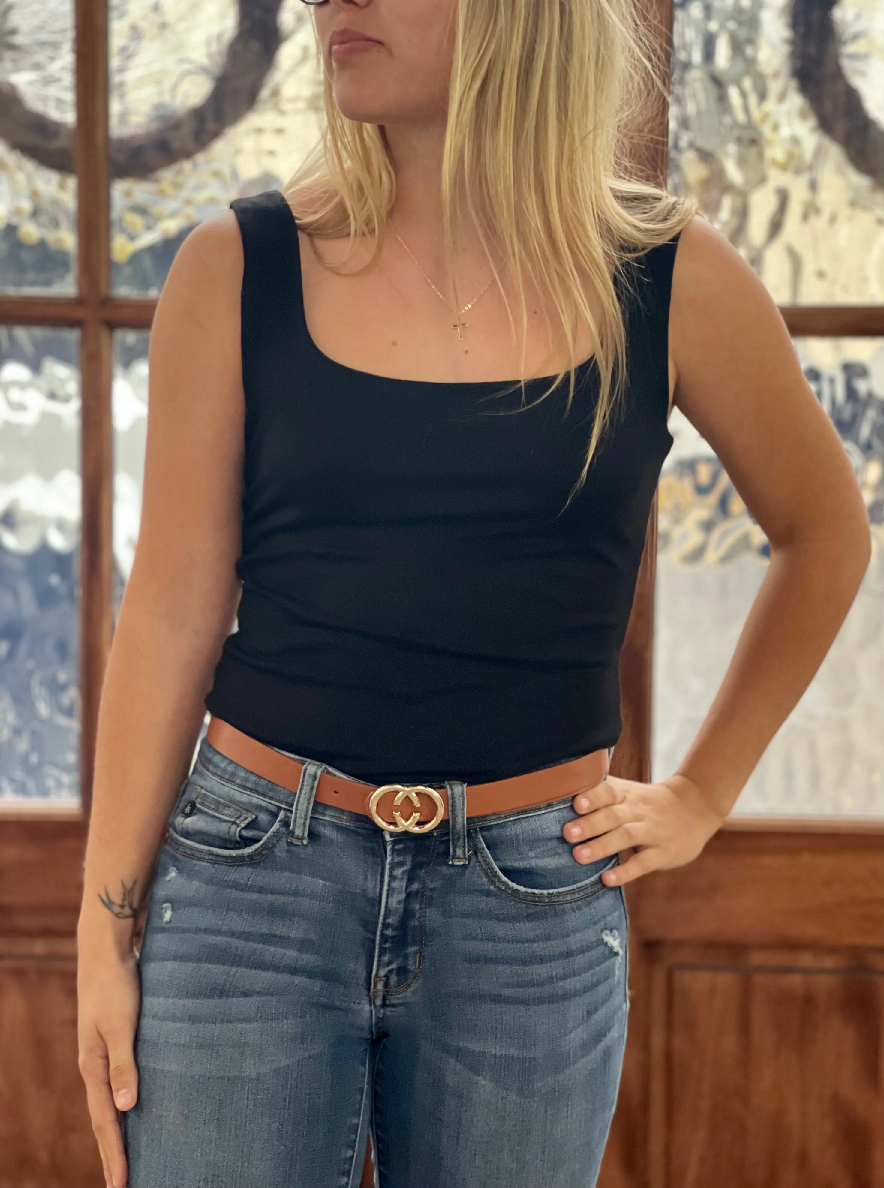 Jane Square Neckline Tank