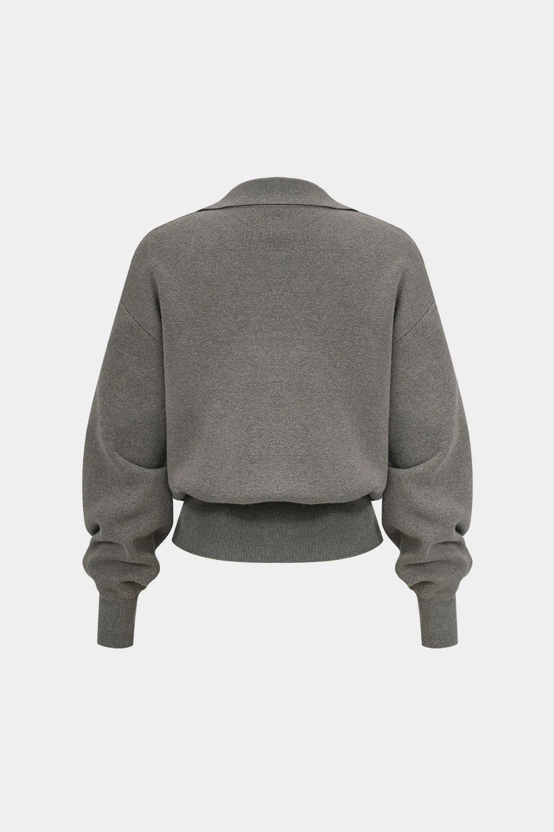 Joyce - Cozy Solid Knit Woman's Pocket Cardigan