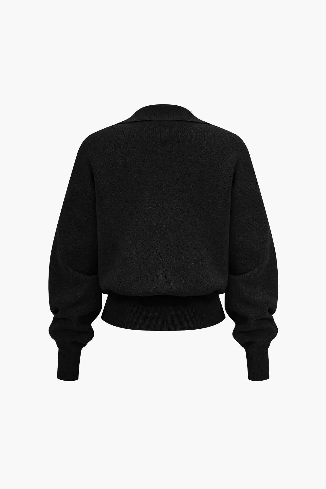 Joyce - Cozy Solid Knit Woman's Pocket Cardigan