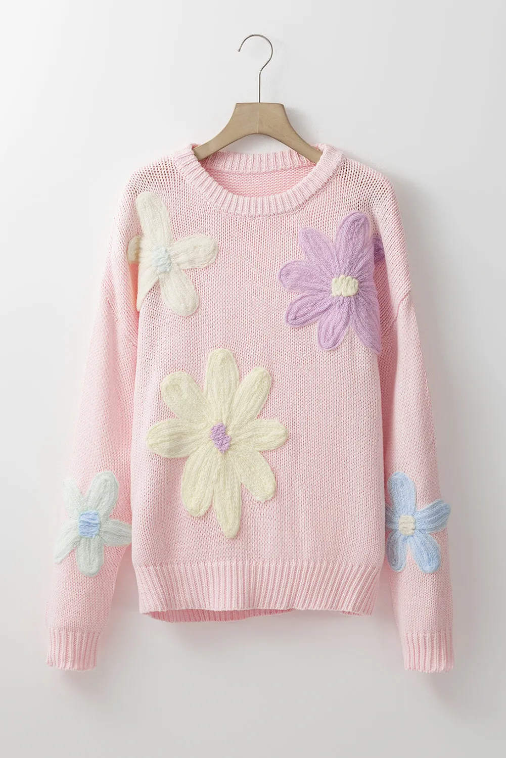 KaleaBoutique Petals & Threads Embroidered Floral Sweater