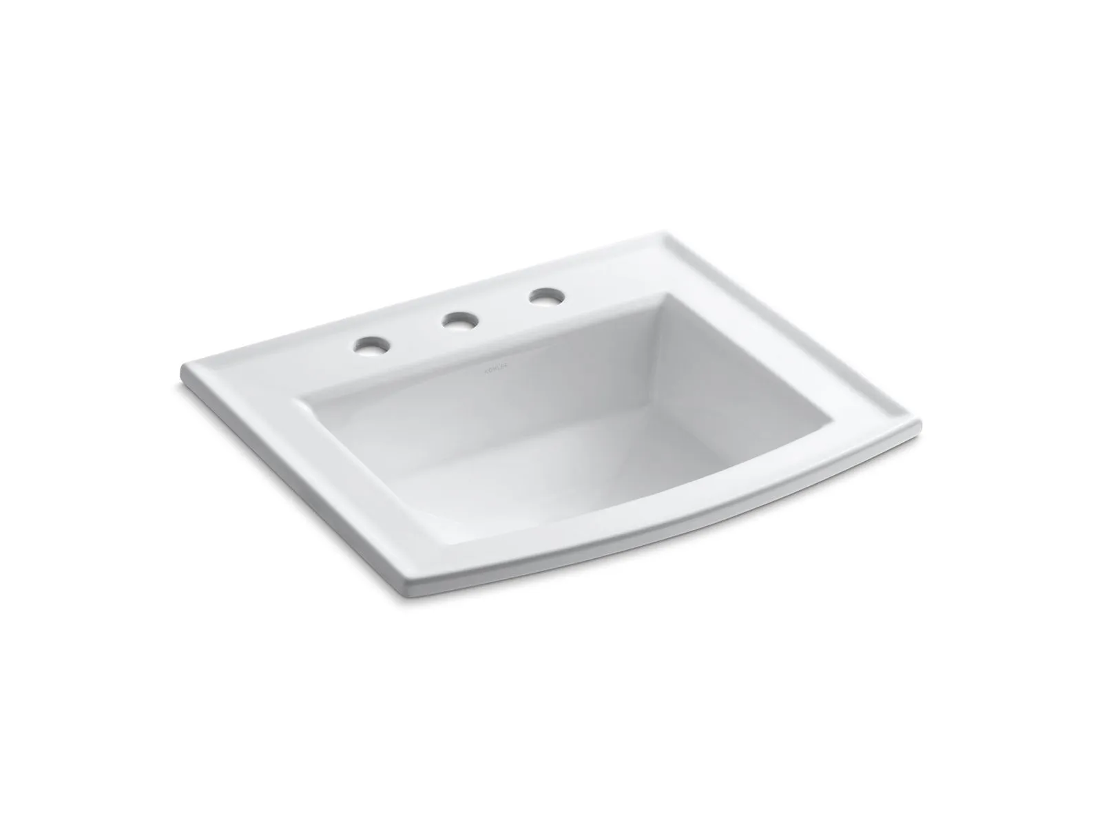 KOHLER K-2356-8 Archer 22-3/4" rectangular drop-in bathroom sink