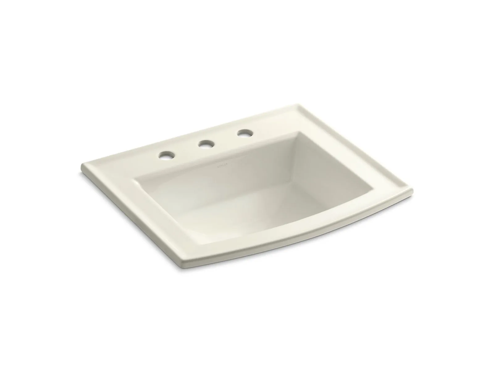 KOHLER K-2356-8 Archer 22-3/4" rectangular drop-in bathroom sink