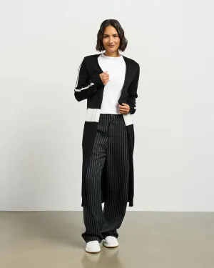 Kyle  Knit Cardi - Black/White