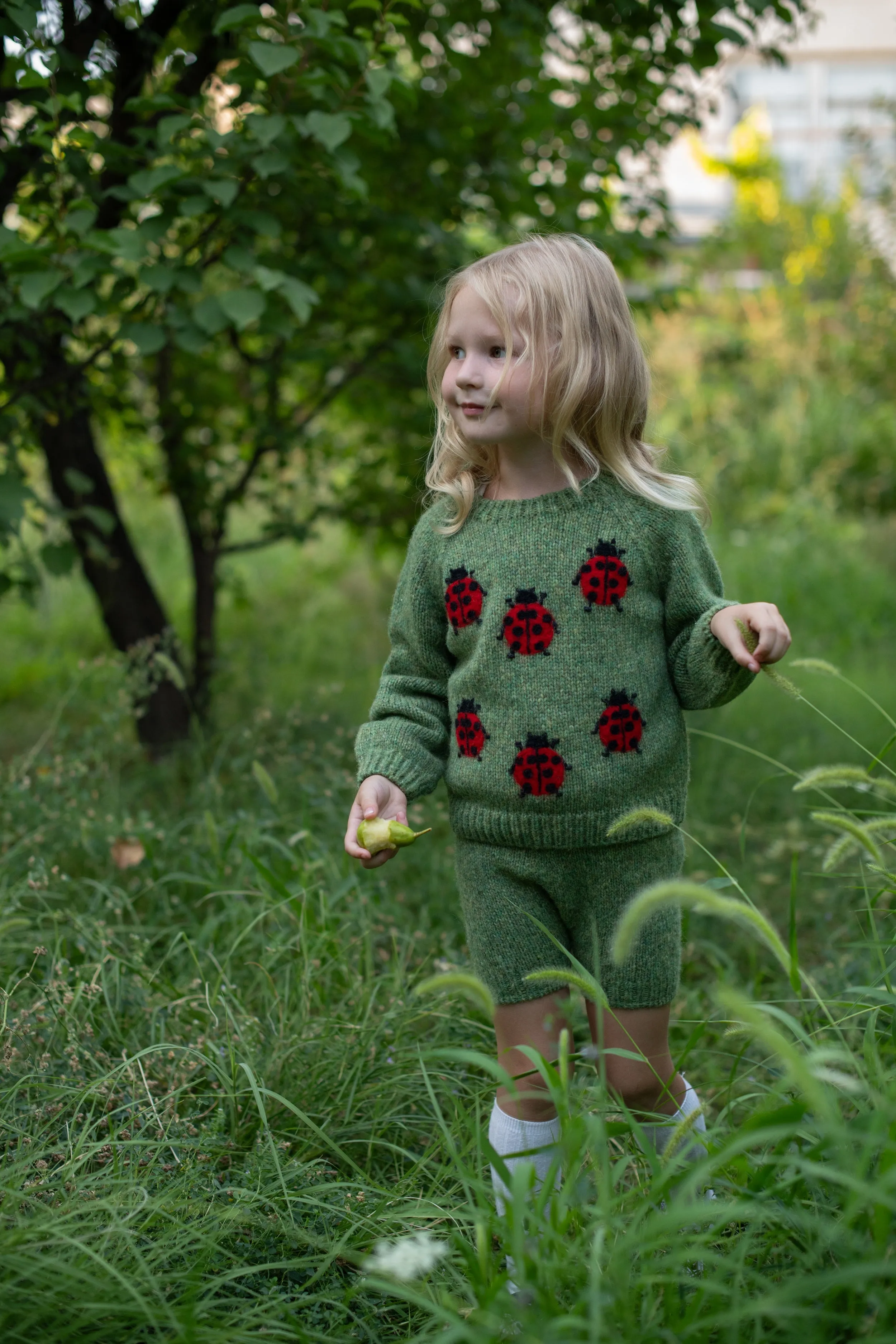 Ladybug Jumper | Moss Green