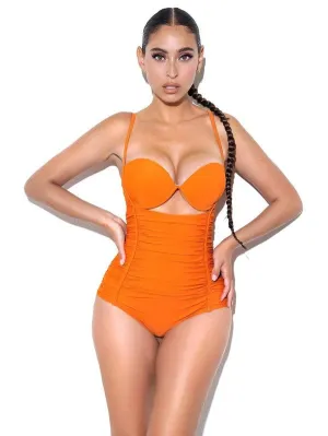 LaRae Ruched 1pc Swimsuit