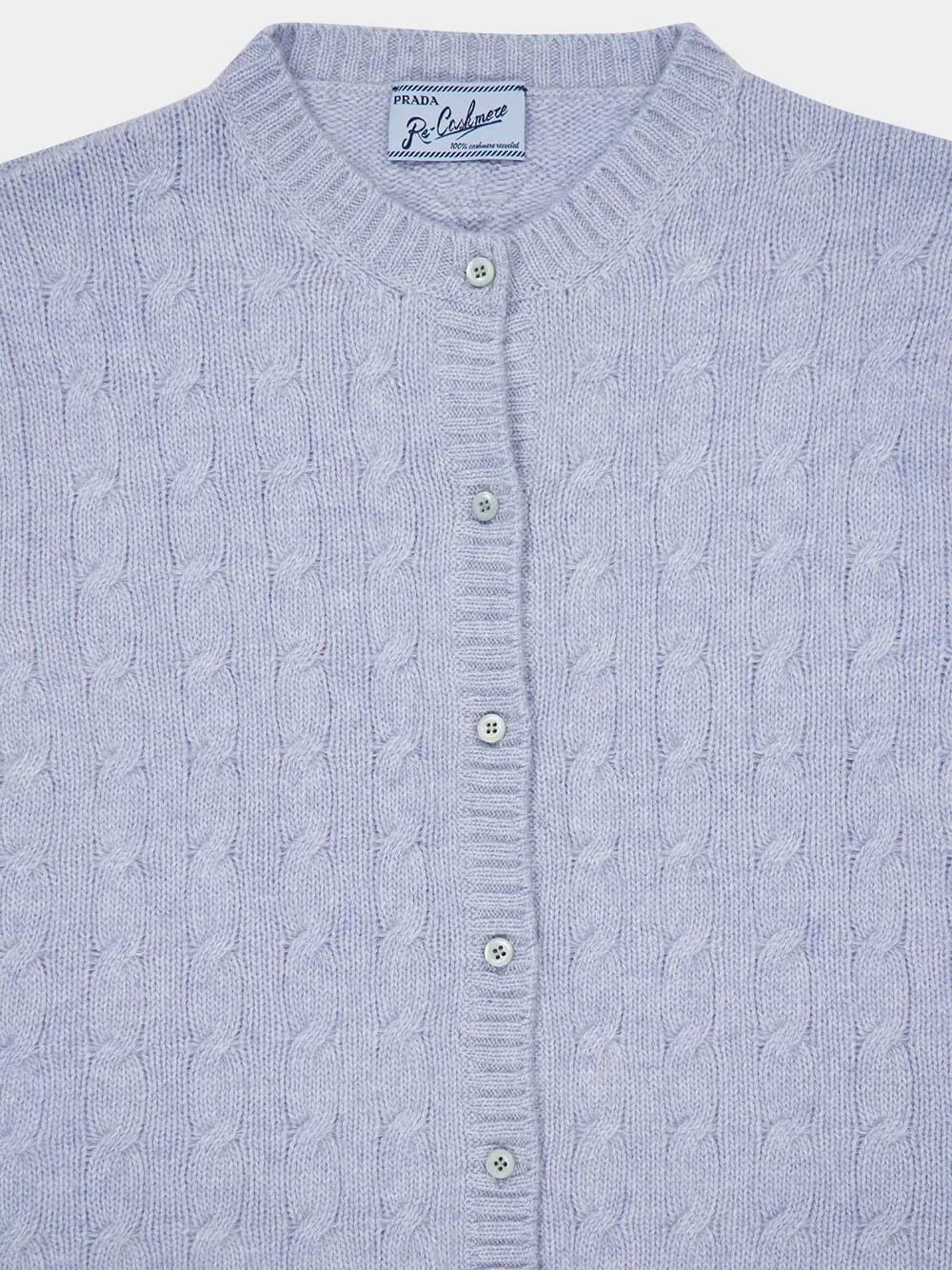 Light Blue Re-Cashmere Cardigan