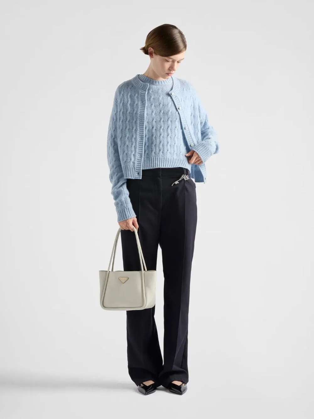 Light Blue Re-Cashmere Cardigan
