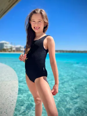 limeapple- Alivia- Square neck crinkle one piece