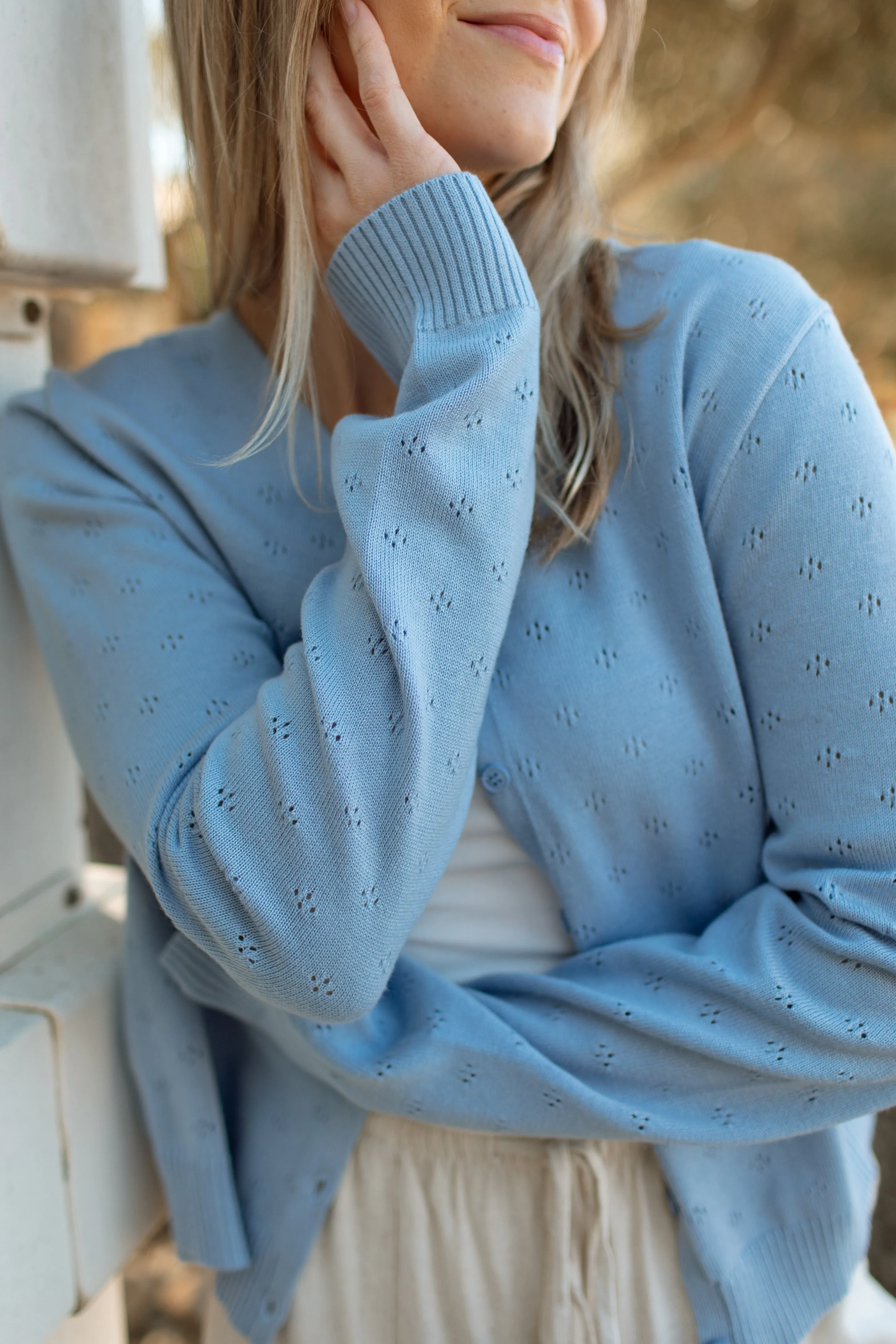 Lizzie Pointelle Cardigan