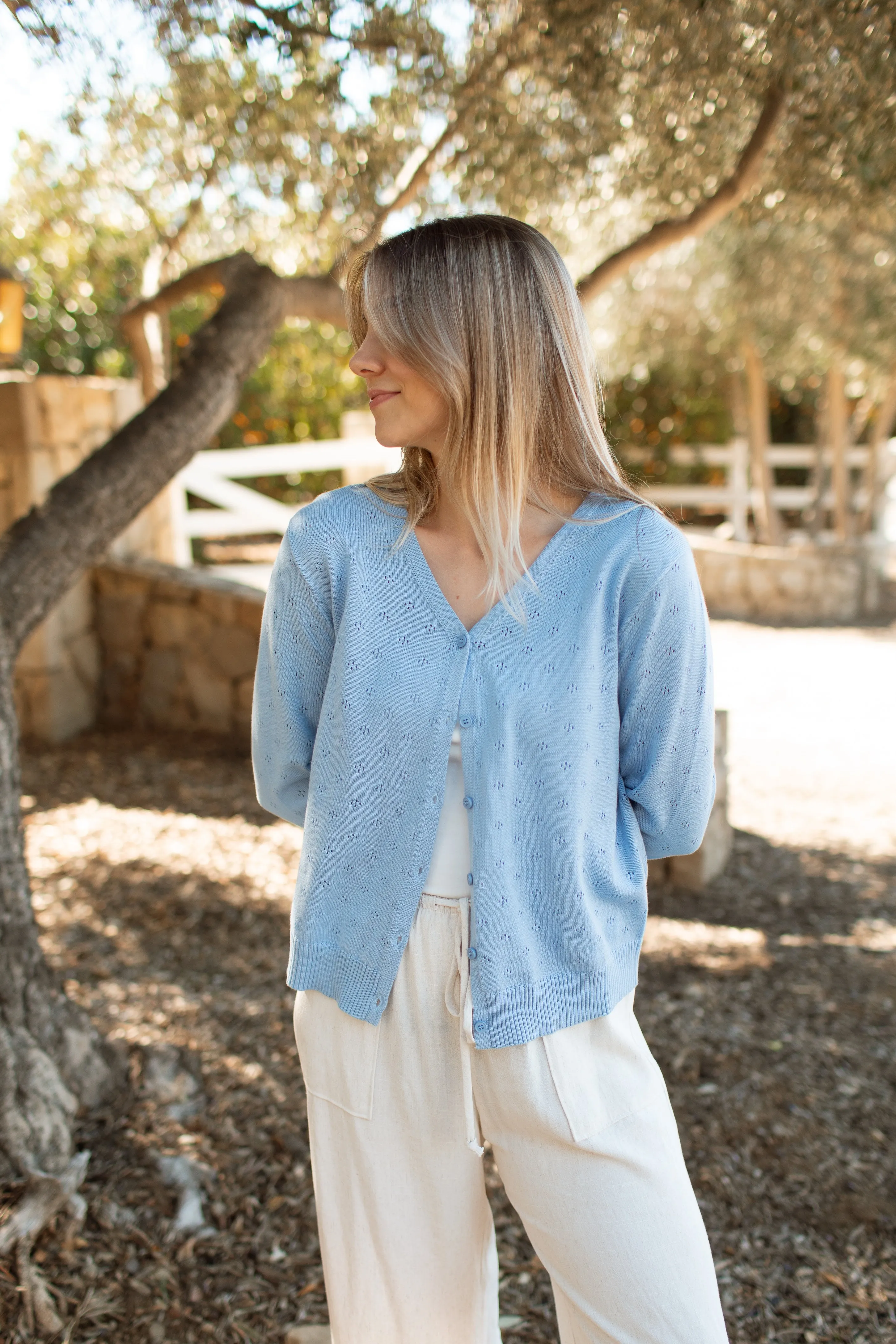 Lizzie Pointelle Cardigan