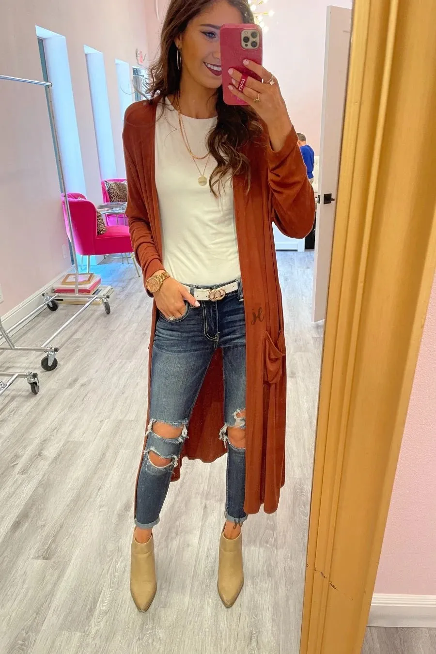 Long Pocket Cardigan