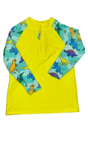 Long sleeve rashie - Daring Dinosaurs
