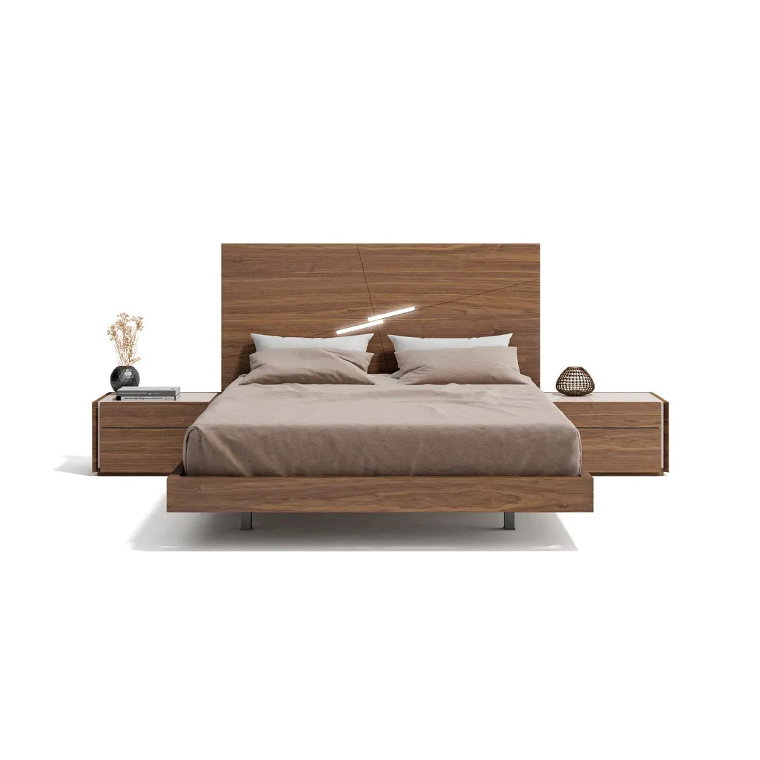 Mcgruder 2-Drawer Nightstand Wade Logan® Color: Walnut Door Configuration: Left
