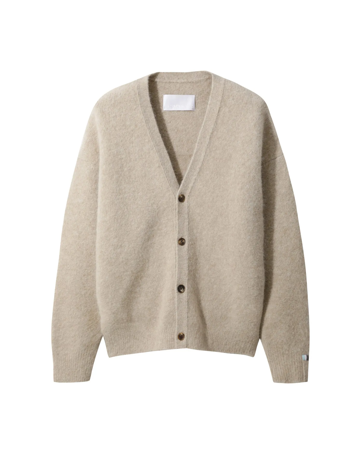 Men Fluffy Alpaca Cardigan