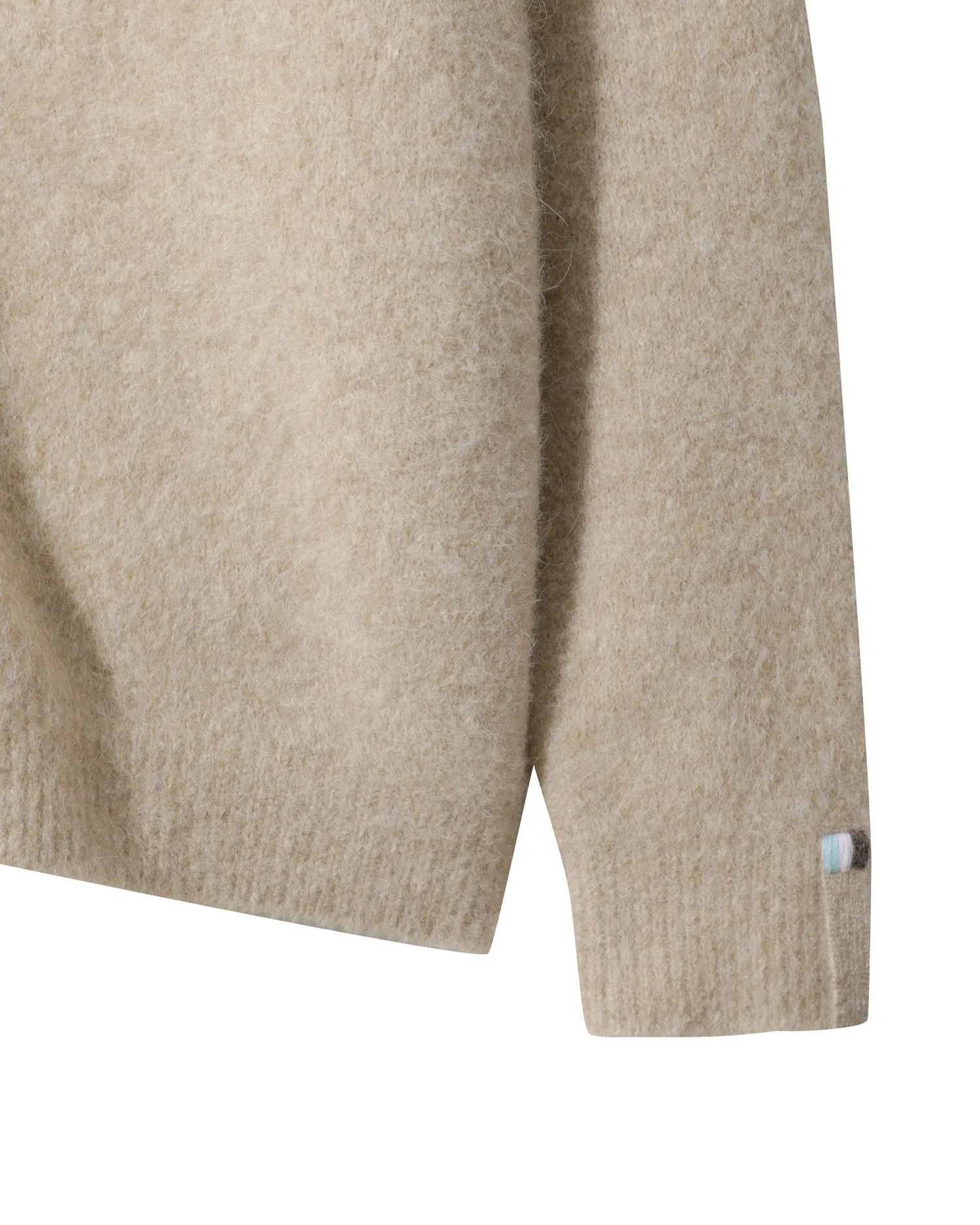 Men Fluffy Alpaca Cardigan