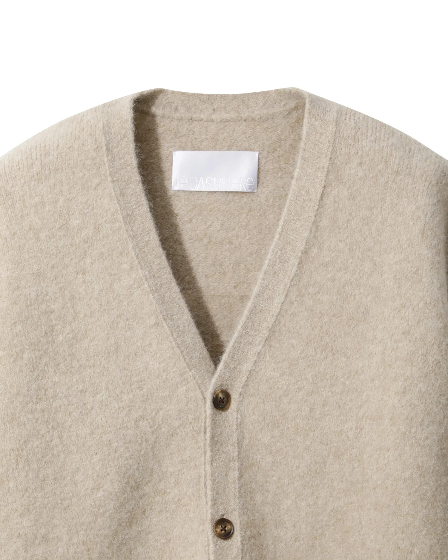 Men Fluffy Alpaca Cardigan