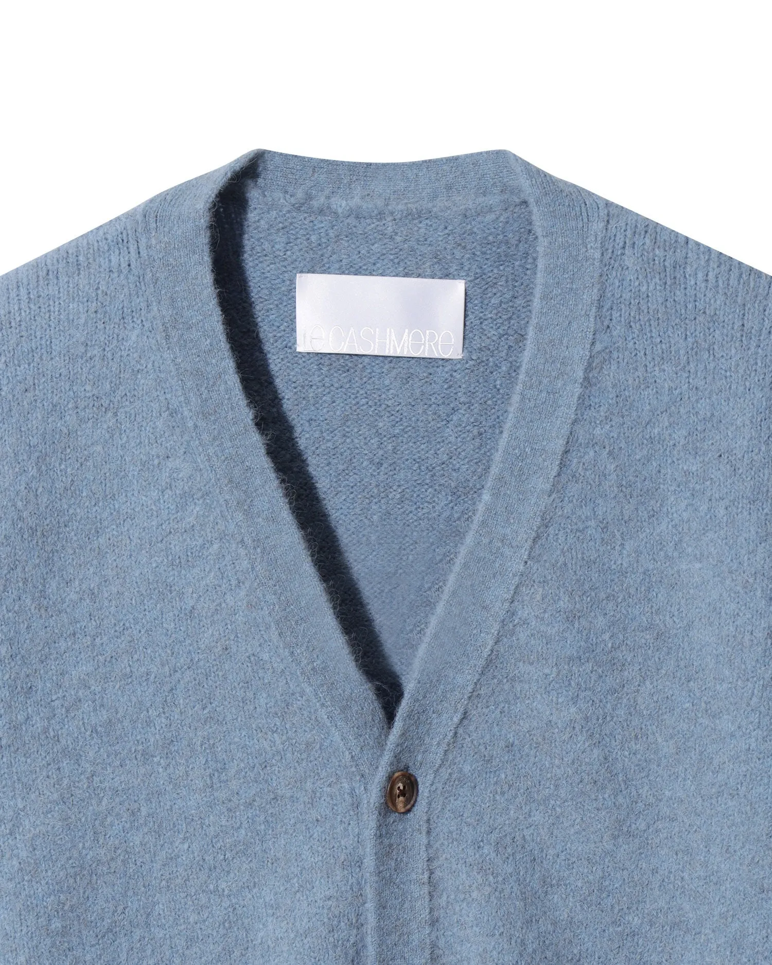 Men Fluffy Alpaca Cardigan