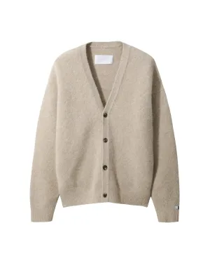 Men Fluffy Alpaca Cardigan
